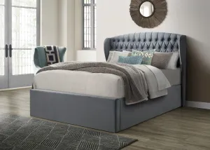 Bedmaster Warwick Wing Velvet Ottoman Bed