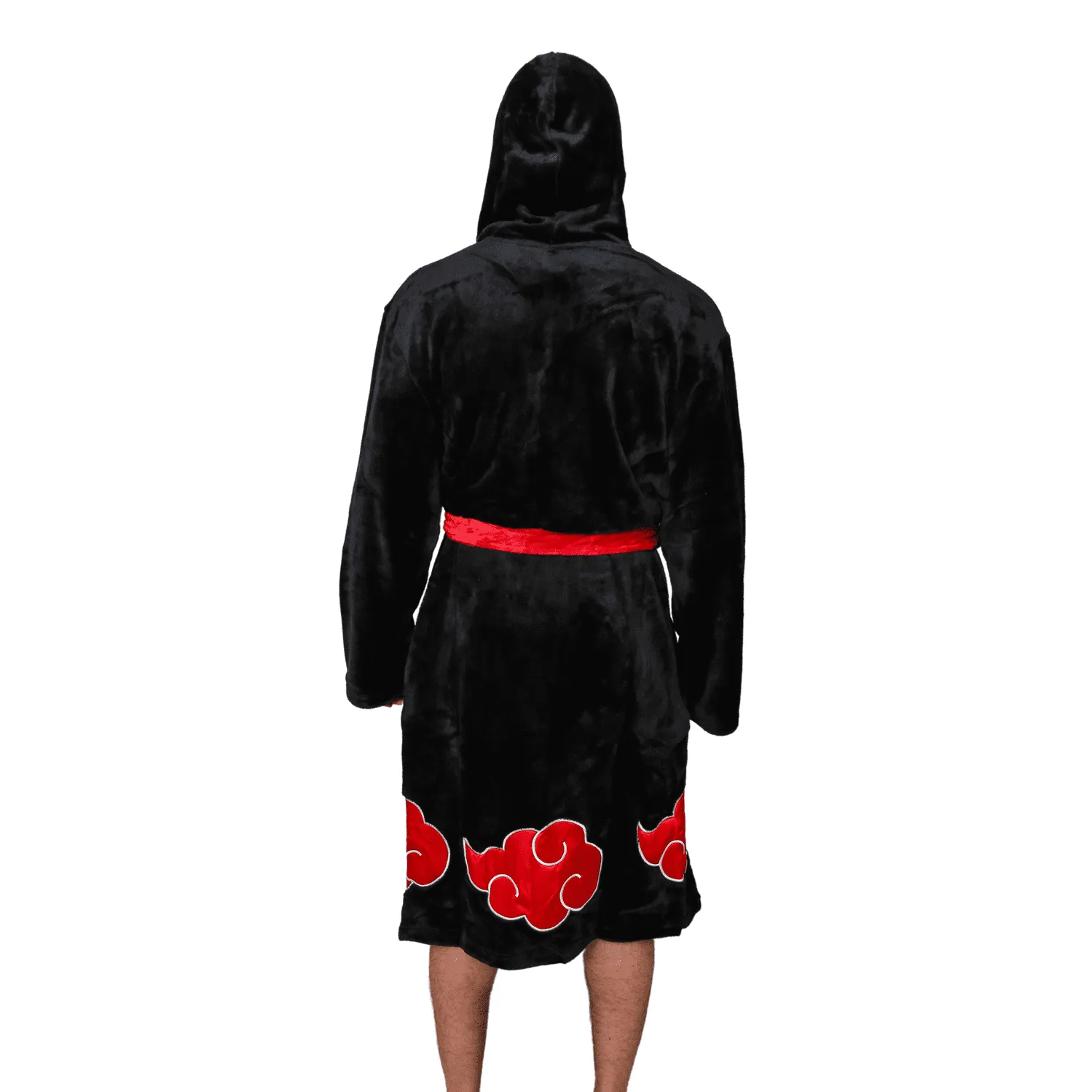 Naruto Shippuden Akatsuki Costume Bath Robe Fleece Anime Bathrobe