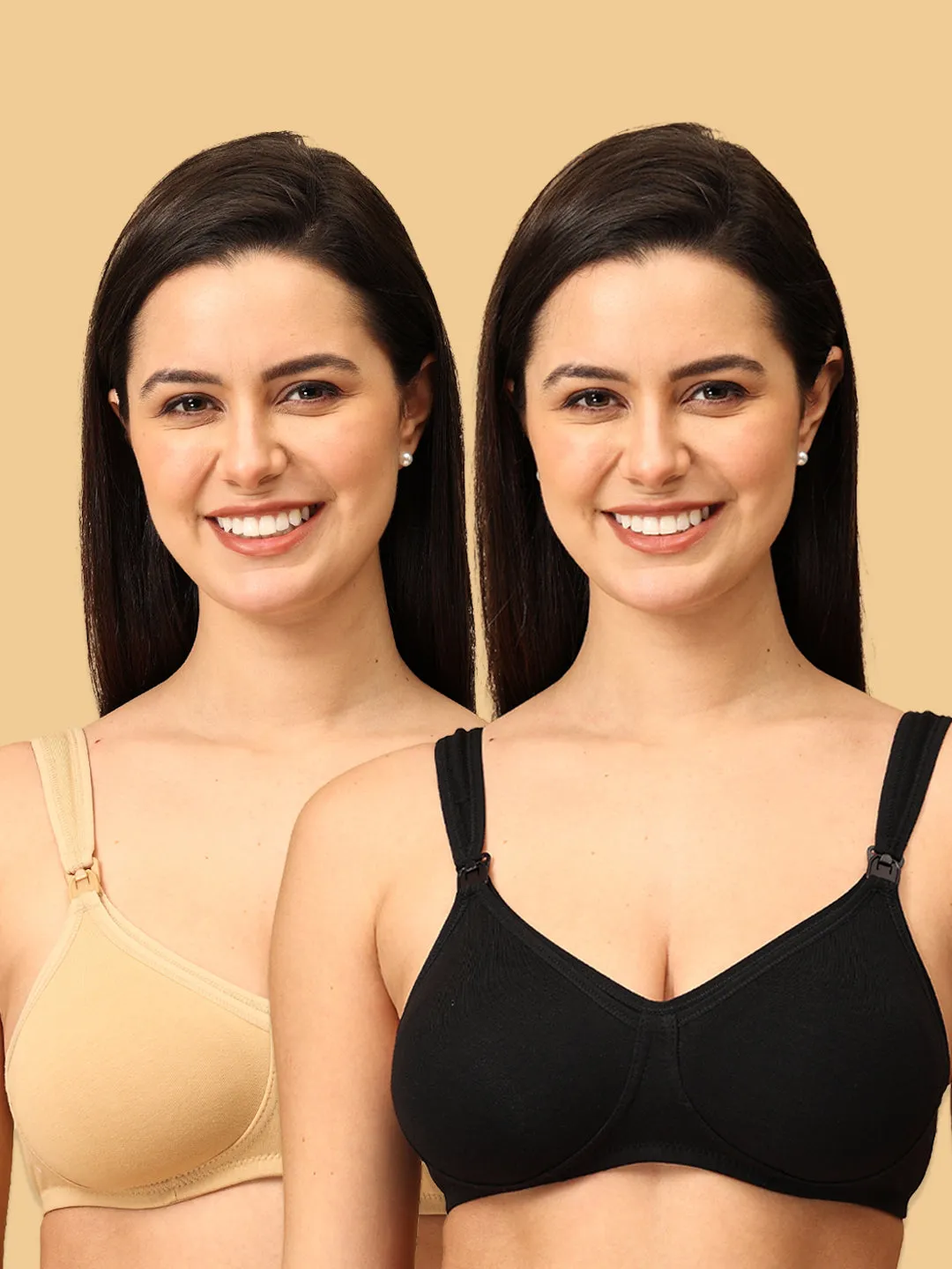 Nursing & Feeding Non-Padded Bra Combo of 2