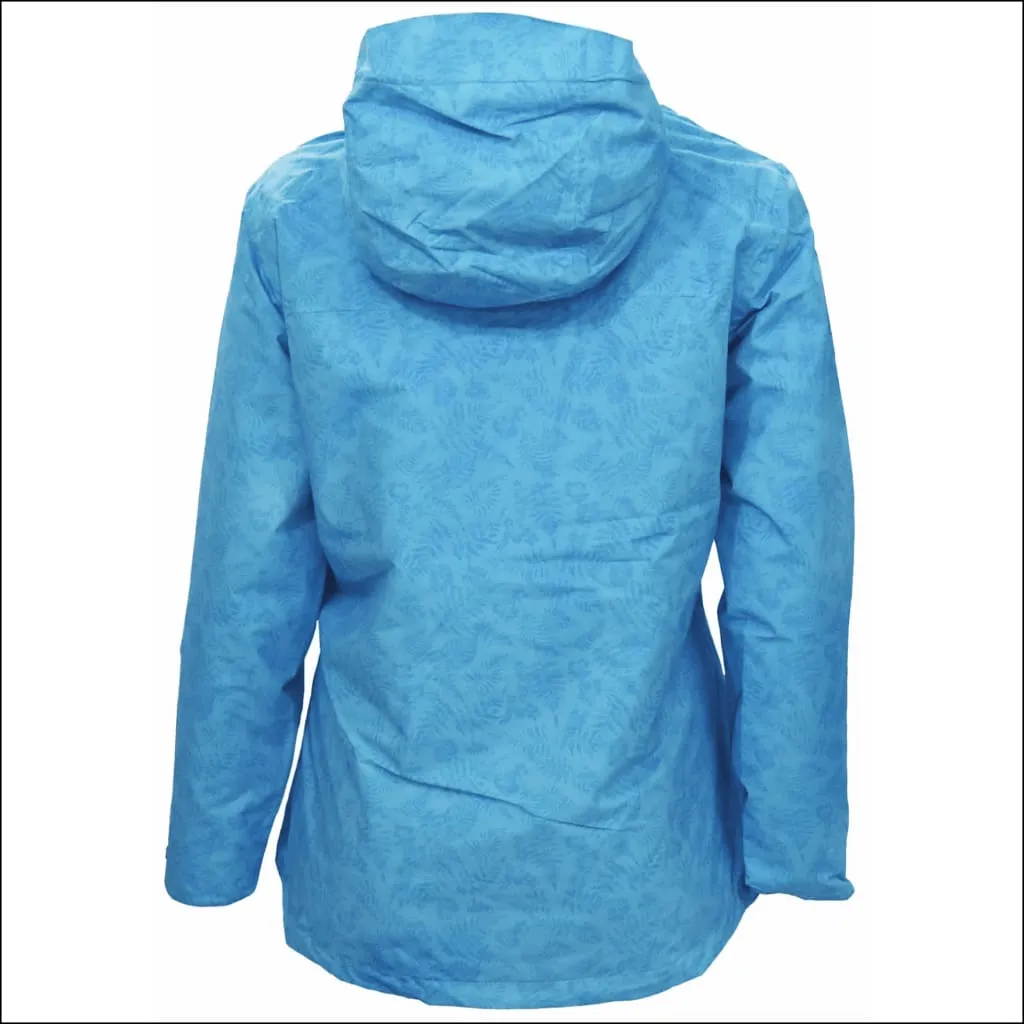 Snow Country Outerwear 1X-2X Women’s Plus Size Rain Jacket Printed Wind Breaker Waterproof